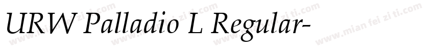 URW Palladio L Regular字体转换